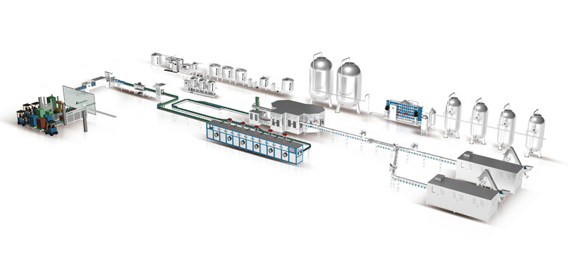 تخطيط خط إنتاج المشروبات الغازية